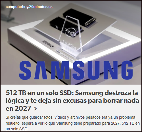  Innovaci&oacute;n en almacenamiento: SSD de 512 TB