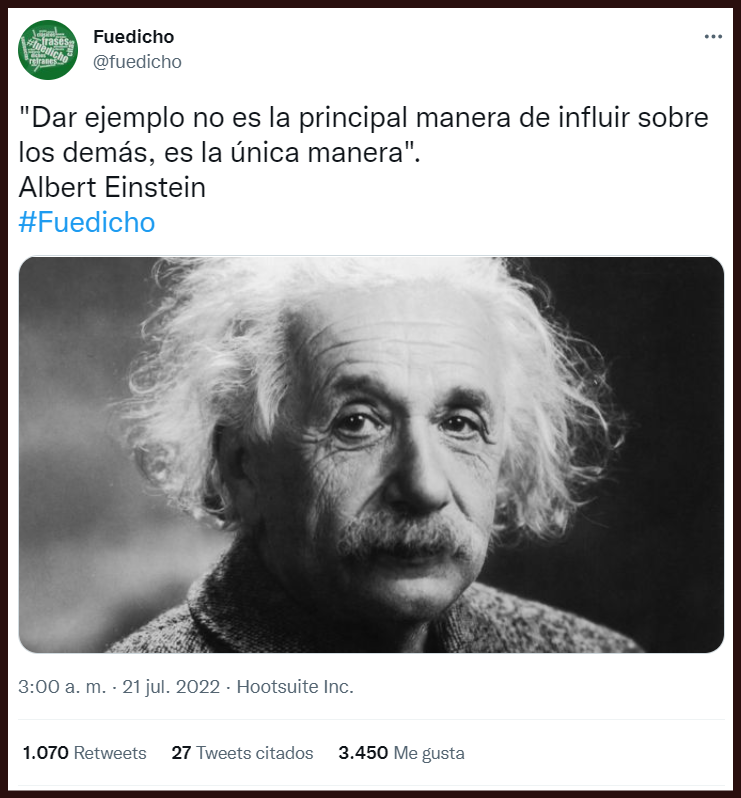 Dar ejemplo