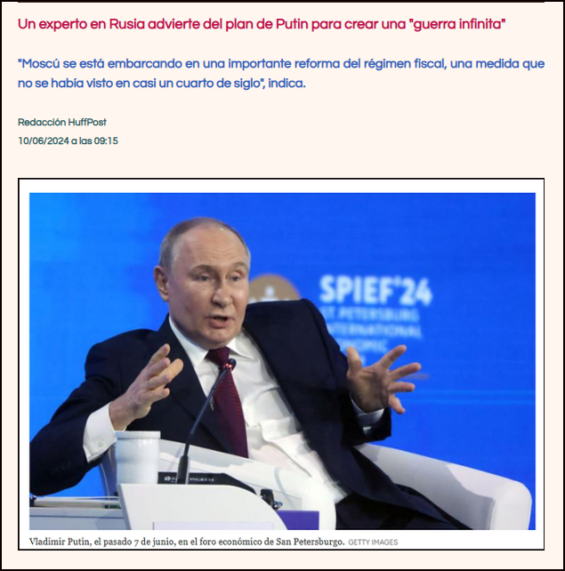  Putin: Como hacer de la invasi&oacute;n de Ucrania un modo fiscal de vida gubernamental