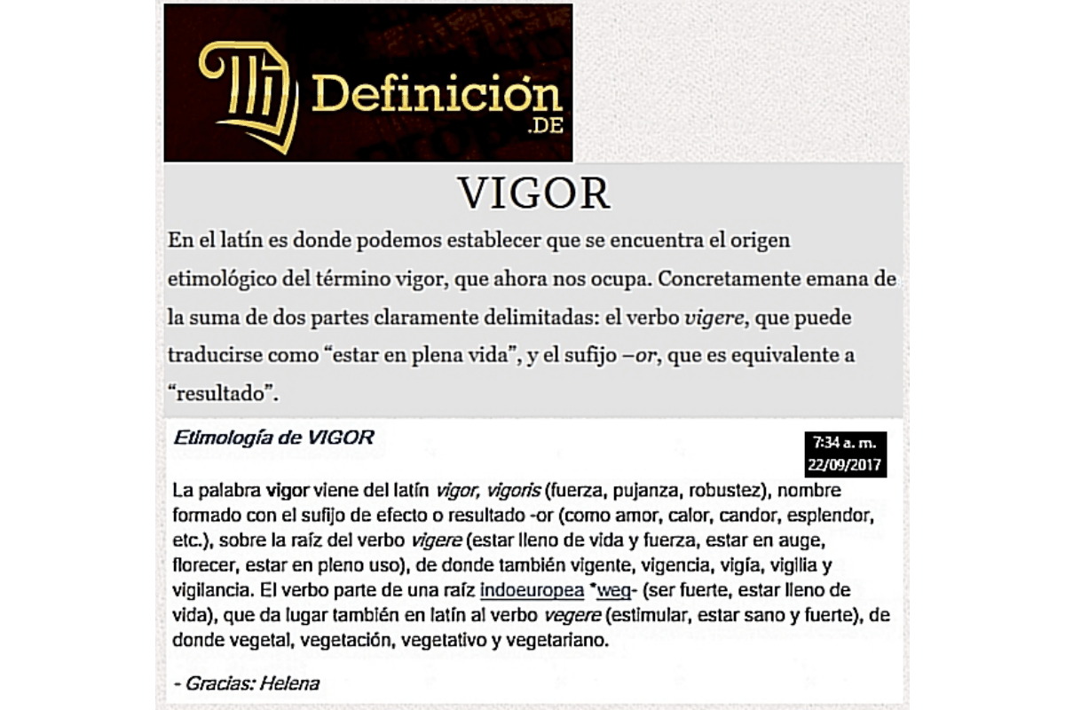 Qu&eacute; tan necesario es el vigor
