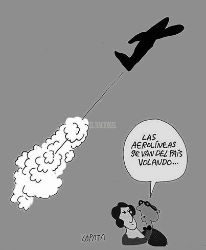 Las aerol&iacute;neas se van volando del Pa&iacute;s Venezuela...