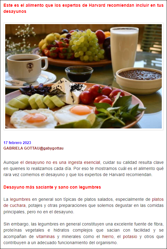  Ese olvidado manjar tan necesario para nuestros desayunos y que recomiendan desde Harvard