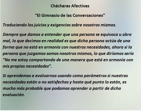 Ch&aacute;charas Afectivas "El Gimnasio de las conversaciones"