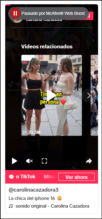 La chica del iphone 16