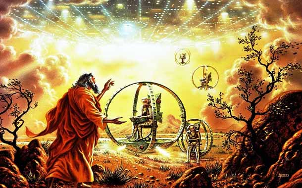 El profeta Ezequiel describe la llegada de extraterrestres : 