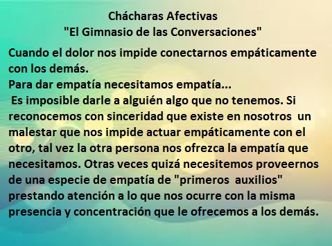 Ch&aacute;charas Afectivas "El Gimnasio de las conversaciones"