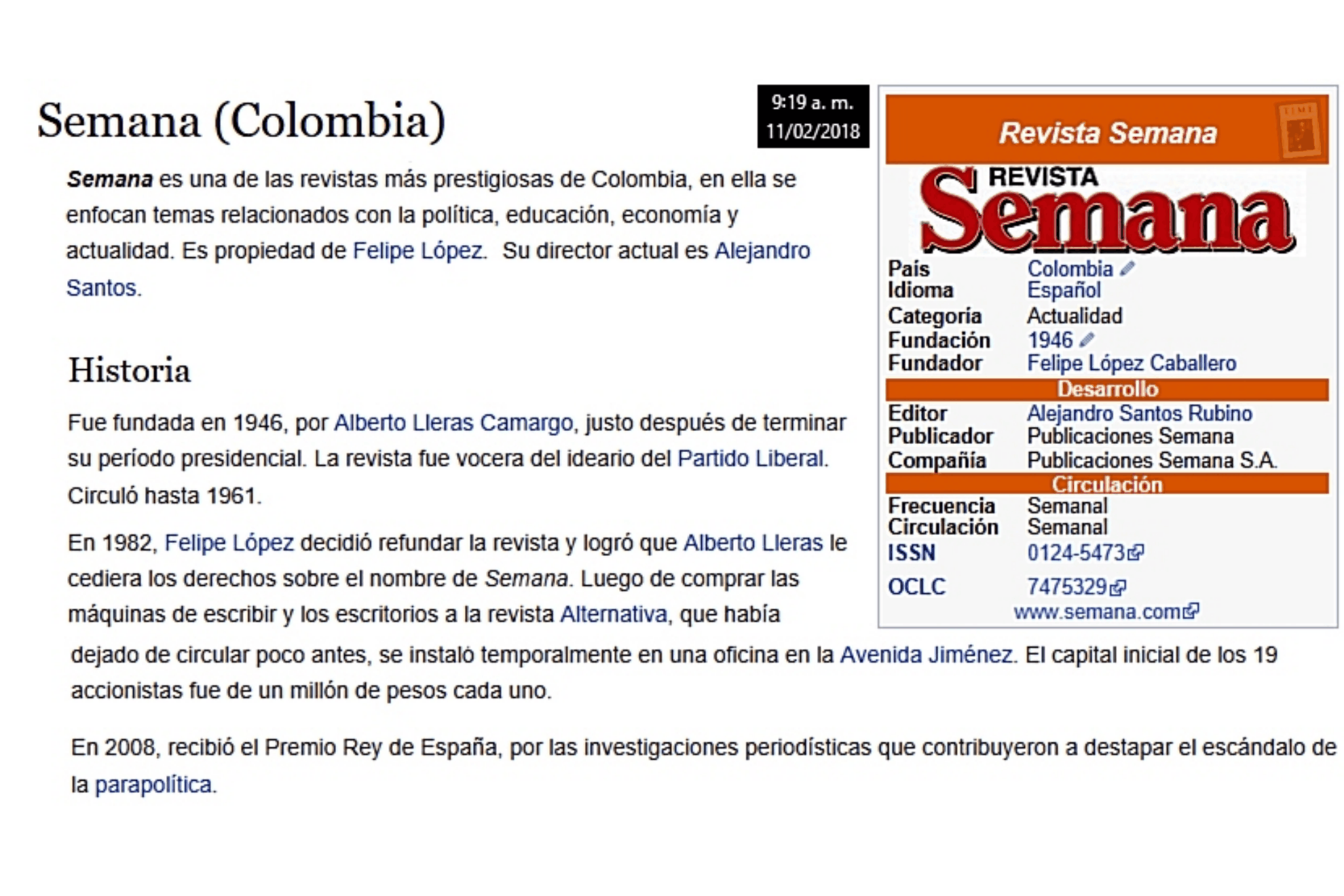 Revista Semana...
