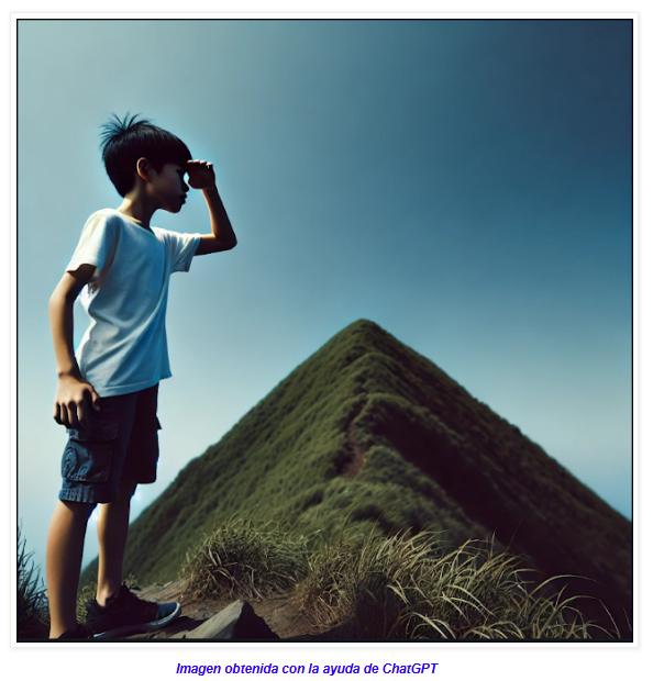 Me qued&eacute; en la cima de la monta&ntilde;a, esperando...