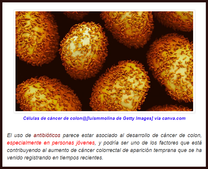 Seria advertencia: El consumo d antibi&oacute;ticos aumenta riesgo d aparici&oacute;n temprana de c&aacute;ncer de colon