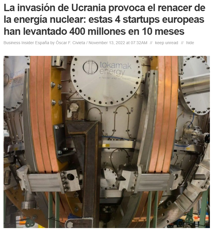   Energ&iacute;a nuclear ... &iquest;vuelve?
