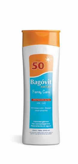 Bagovit Solar Nueva L&iacute;nea De Emulsiones Para Protegernos Del Sol: Family Care