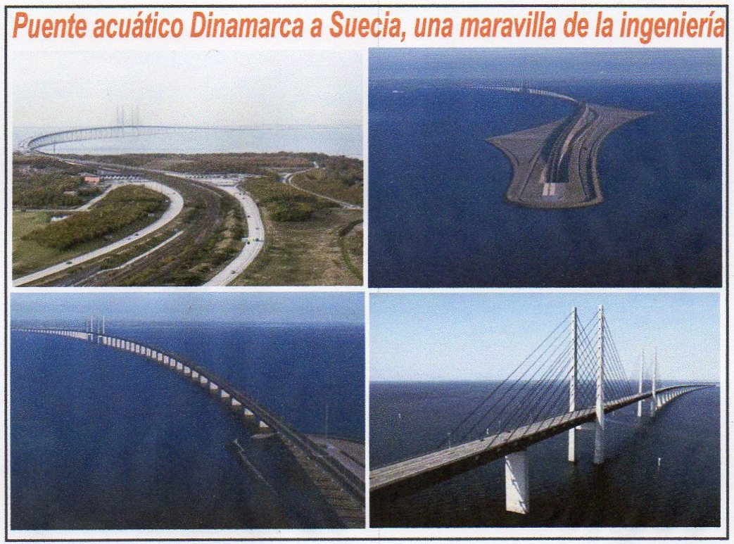 El puente acu&aacute;tico, una obra para conectar Dinamarca y Suecia &iexcl;Sorprendente!