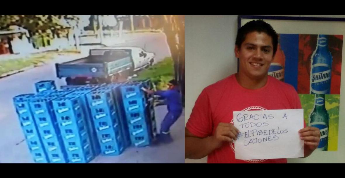 Empleado rompi&oacute; 40 cajas de cervezas y la marca le premia con un viaje