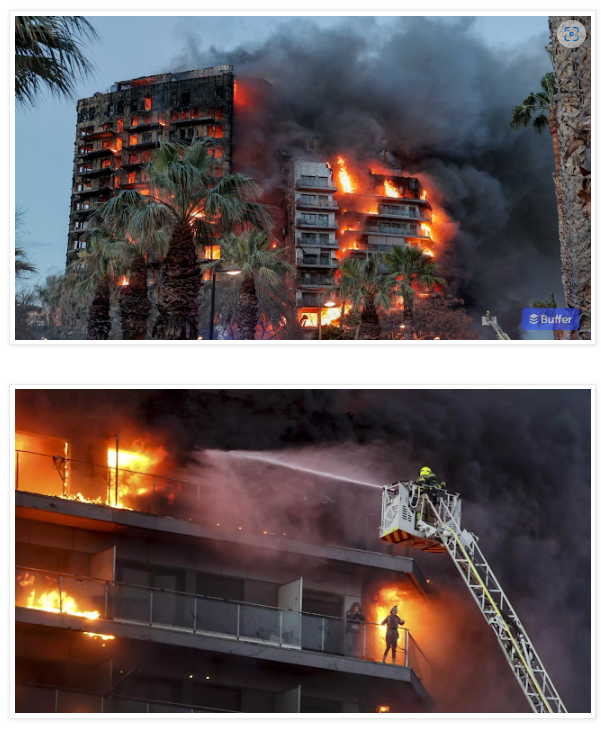 Incendio en Campanar, Valencia:  Accidente, temeridad o defecto de control p&uacute;blico y privado