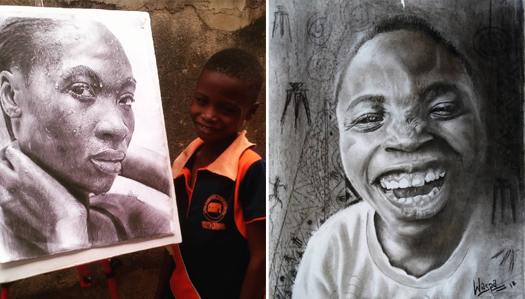Waris Kareem, el ni&ntilde;o de 11 a&ntilde;os que est&aacute; revolucionando el mundo con su arte