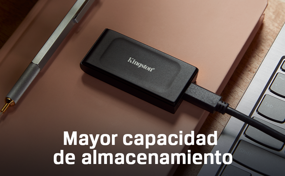 Nuevo SSD externo XS1000 de Kingston: velocidad y capacidad en menos de 29 gramos