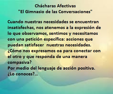 Ch&aacute;charas Afectivas "El Gimnasio de las conversaciones"
