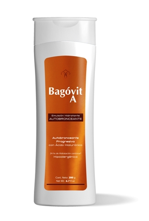 Bag&oacute;vit A Emulsi&oacute;n Hidratante Autobronceante, color + hidrataci&oacute;n continua 