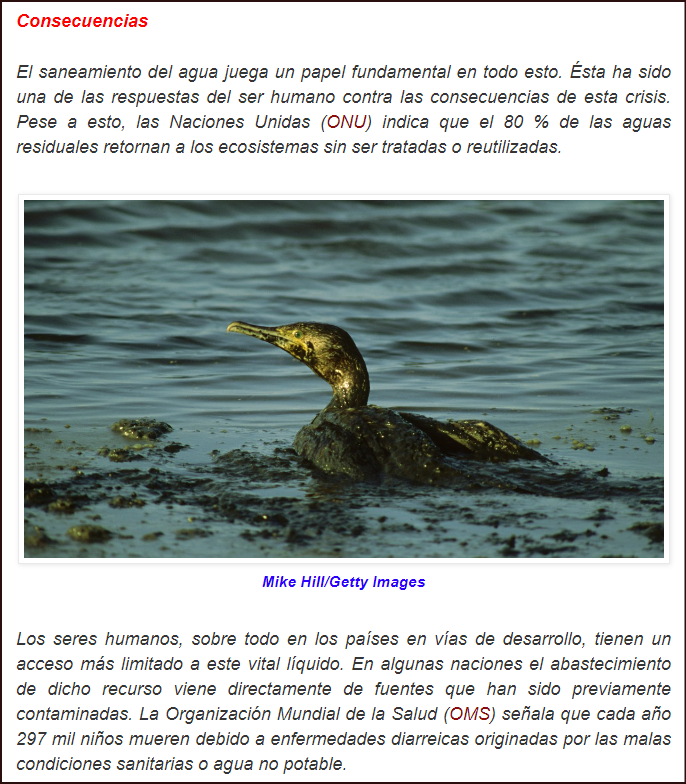  Otra gran batalla: La contaminaci&oacute;n del agua es una crisis de talla global