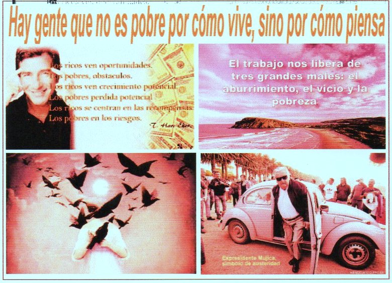Hay gente que no es pobre por c&oacute;mo vive, sino por c&oacute;mo piensa