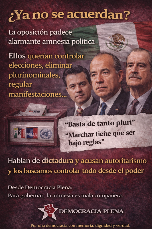 Se rasgan las vestiduras acusando dictadura, pero buscaban restringir las libertades desde el estado