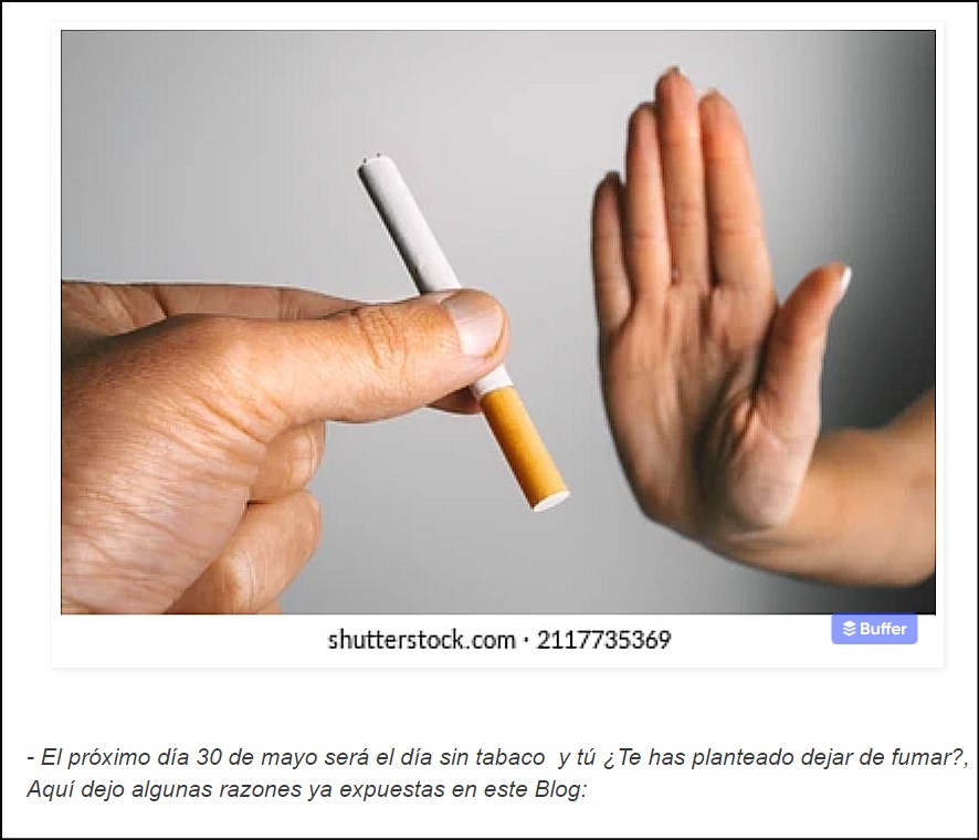  S&oacute;lo si quieres, pero deja de fumar, el tabaco mata