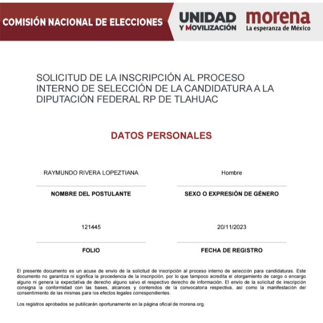 La revoluci&oacute;n es hoy, sentenci&oacute; Lopeztiana al registrarse al proceso oficialista por una diputaci&oacute;n