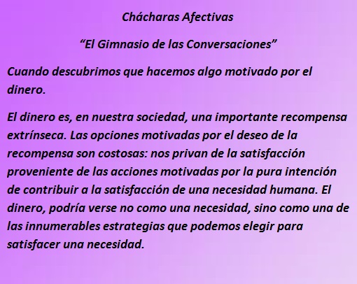 Ch&aacute;charas Afectivas "El Gimnasio de las conversaciones"