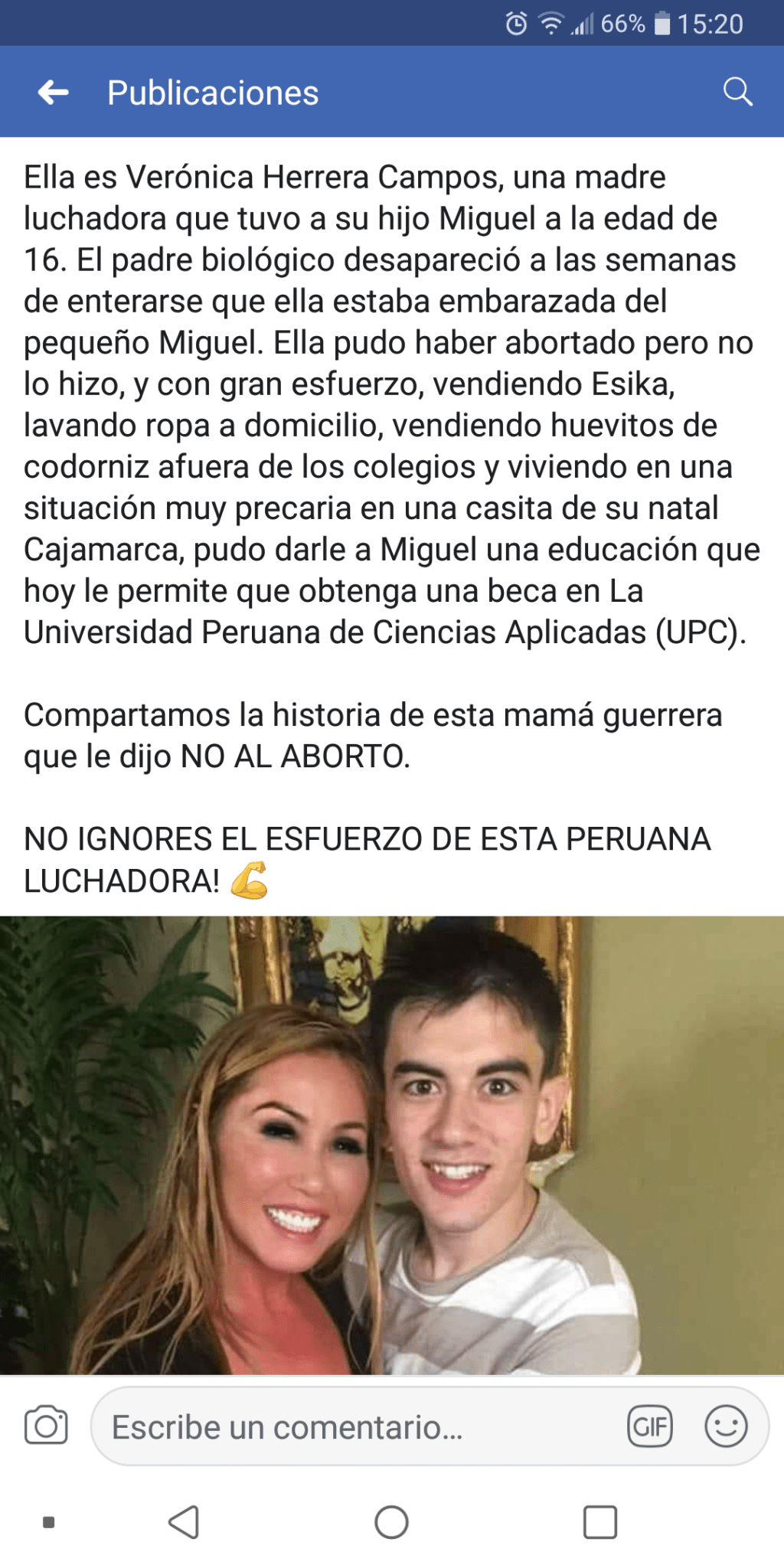 V&iacute;a Facebook: felicitan a 'Jordi ENP' pensando que era un estudiante peruano 
