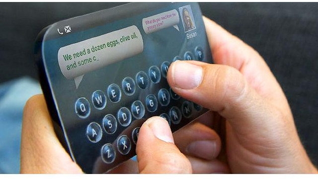 Una nueva pantalla t&aacute;ctil permitir&aacute; que las teclas se levanten y desaparezcan