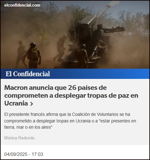 Europa liderada por Macron se compromete en favor de UCRANIA