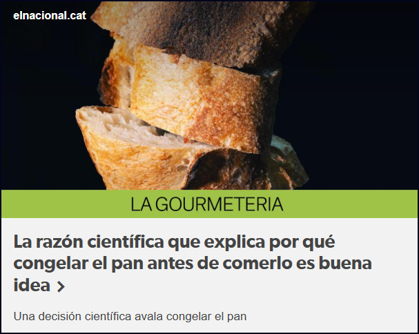  Congelar el pan antes de comerlo es buena idea