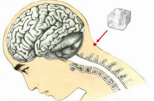 Coloca un cubo de hielo en este punto, entre la cabeza y el cuello y tu cuerpo lo agradecer&aacute;