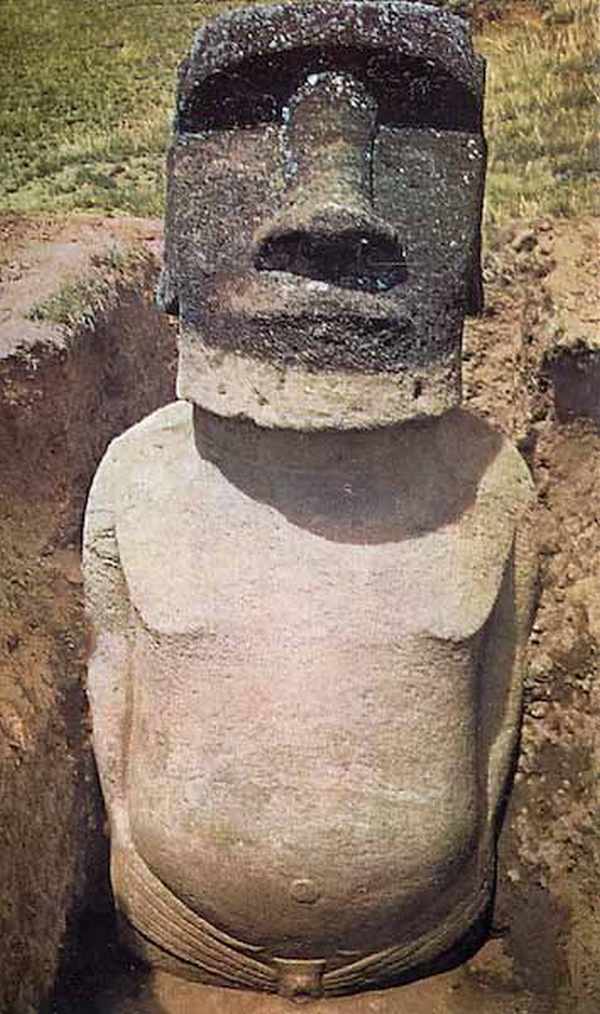 Desenterraron las cabezas de la Isla de Pascua, y debajo hallaron algo sorprendente!