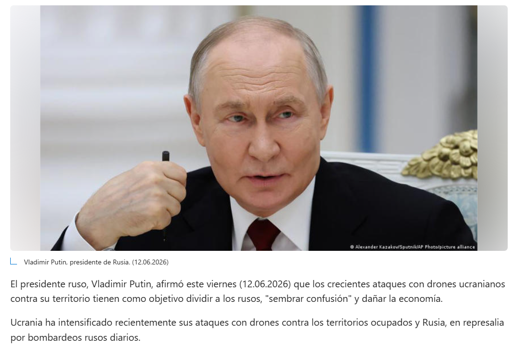 &iquest;Putin lo ignoraba?:  Putin acusa a Ucrania de querer dividir a los rusos
