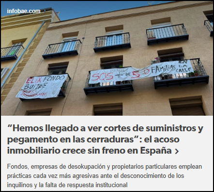 En Espa&ntilde;a, el derecho a la vivienda se enfrenta a una amenaza silenciosa