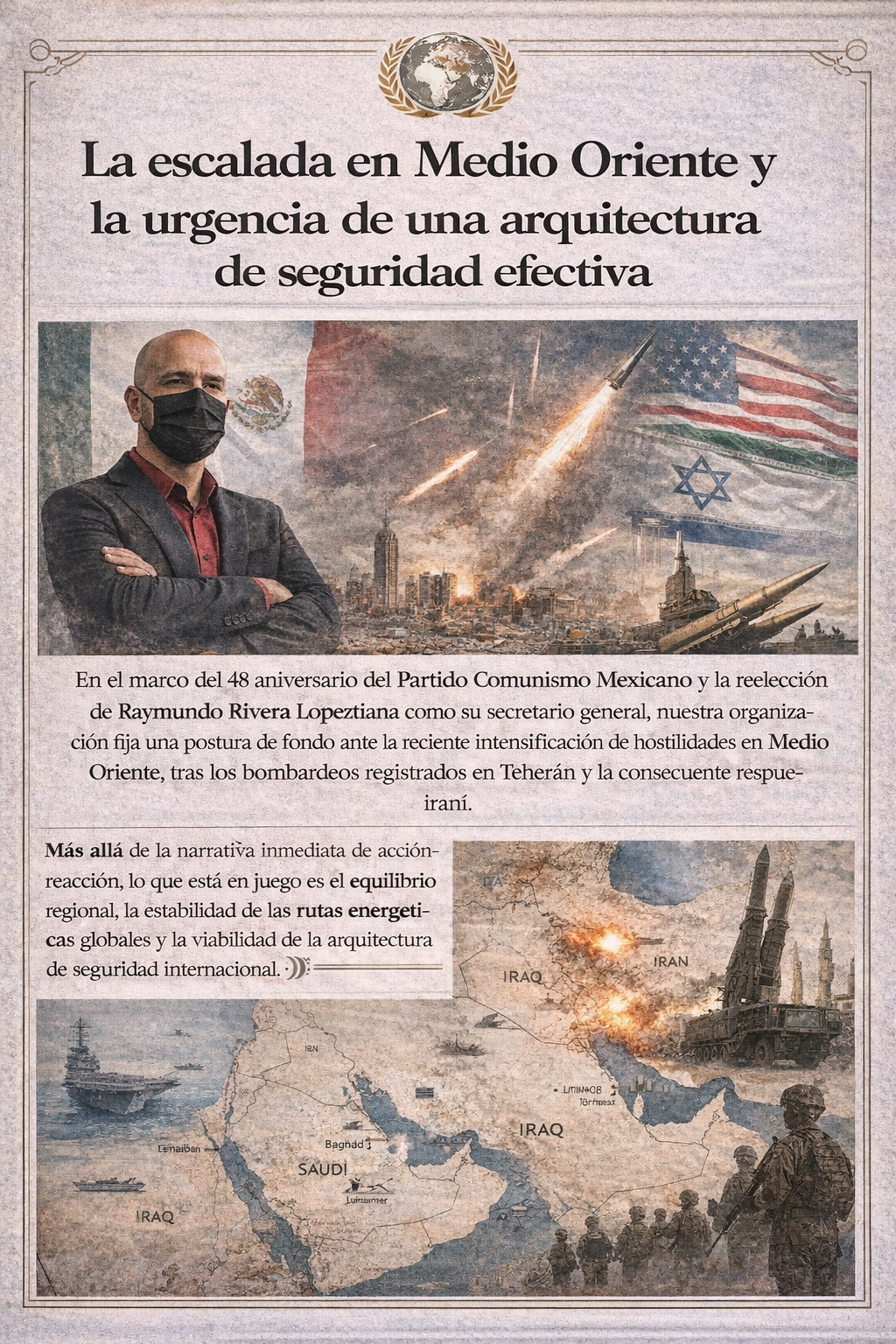 La escalada en Medio Oriente y la urgencia de una arquitectura de seguridad efectiva