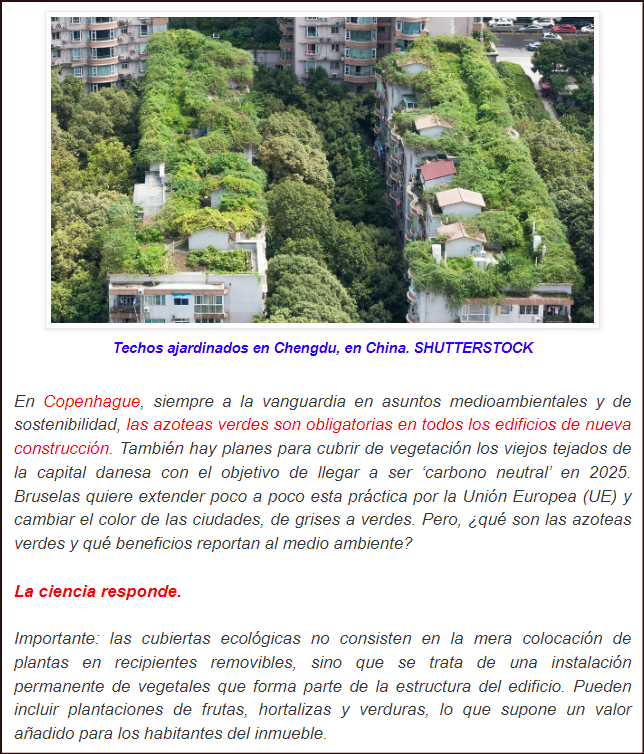  Azoteas vegetales: &iquest;Futura directiva europea?