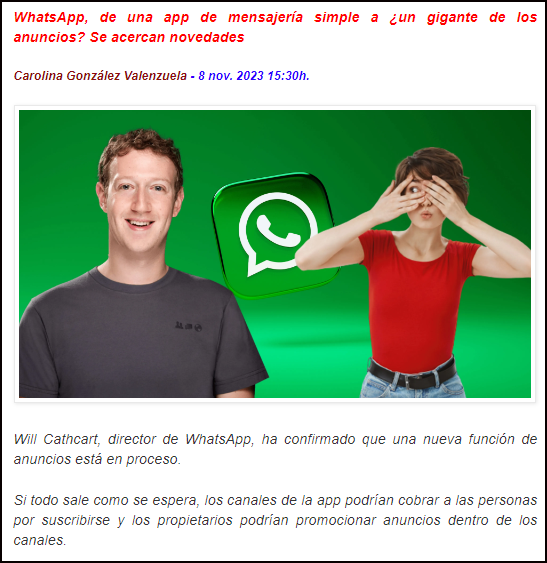  &iquest;Anuncios en WhatsApp? &iquest;Cu&aacute;ndo?
