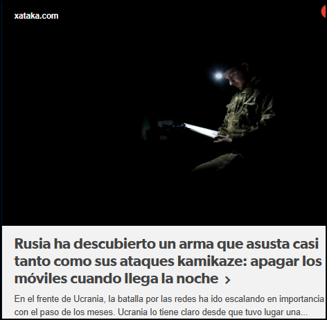  En tiempos de guerra, hasta el m&oacute;vil se convierte en soldado