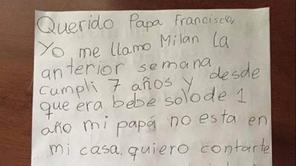 La carta de un nene boliviano al Papa que te va a emocionar