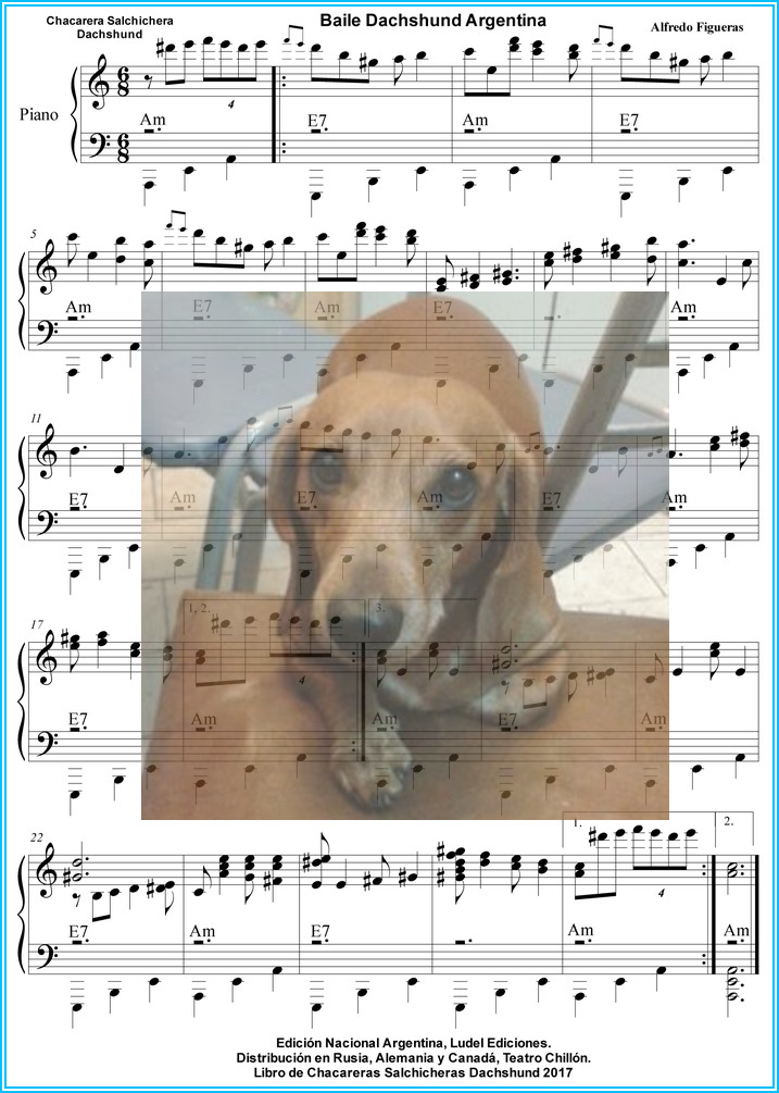  Arte Dachshund Argentina La Revista Salchichera y Chacarera Salchichera Estreno Mundial