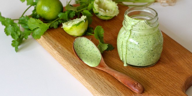 Deliciosa receta de aderezo cremoso de cilantro