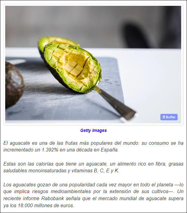  Aguacate: Hoy nos vamos a informar sobre sus bondades