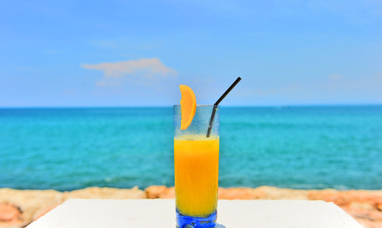 After you drink juice, slather on sunscreen
