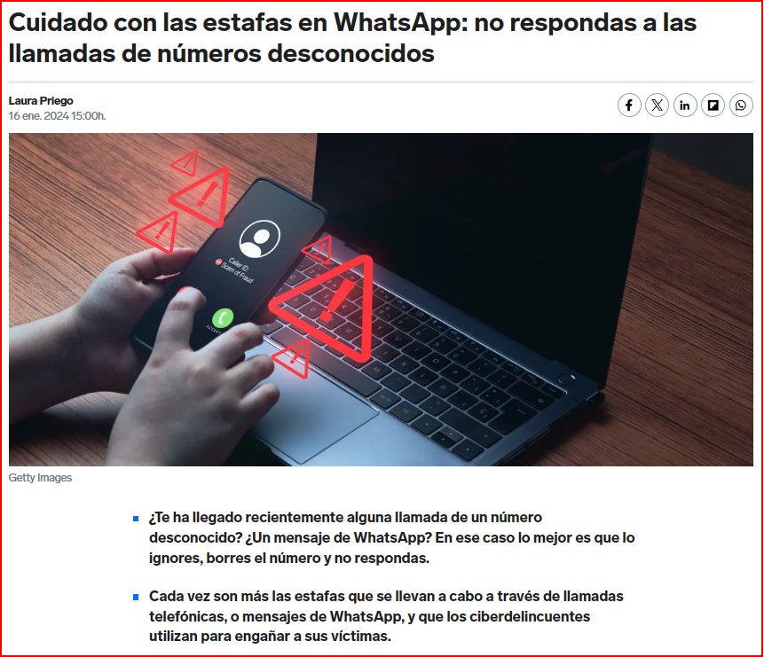  Alarma: Las estafas llegan al WhatsApp
