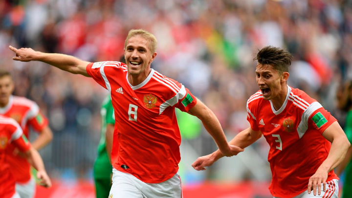 Inicia Rusia 2018 con goleada local de 5-0 sobre Arabia Saudita