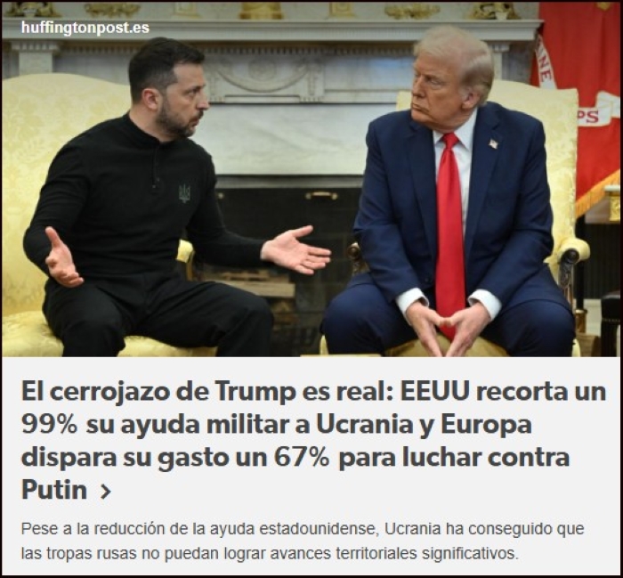 Trump cierra la ayuda militar a Ucrania