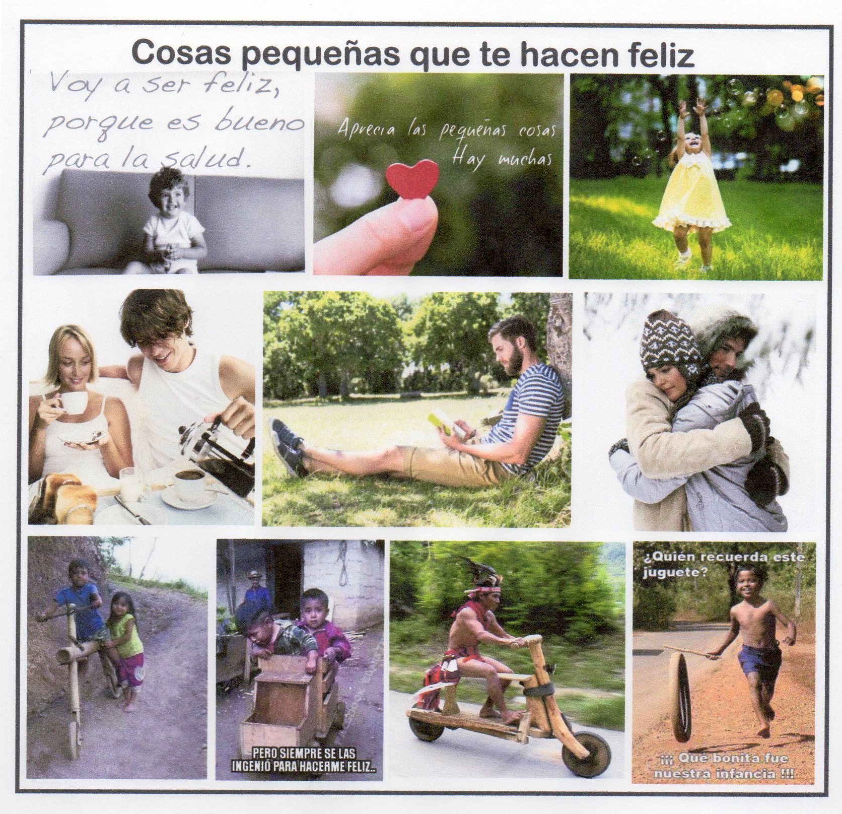 La felicidad se construye con peque&ntilde;as cosas