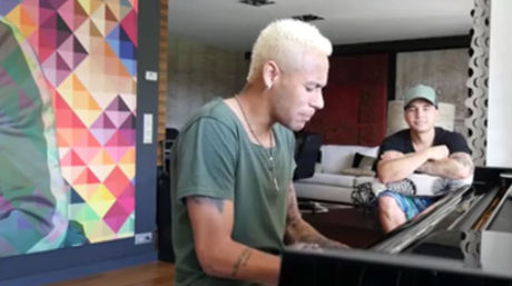 Neymar pasa de las canchas a los estudio de m&uacute;sica